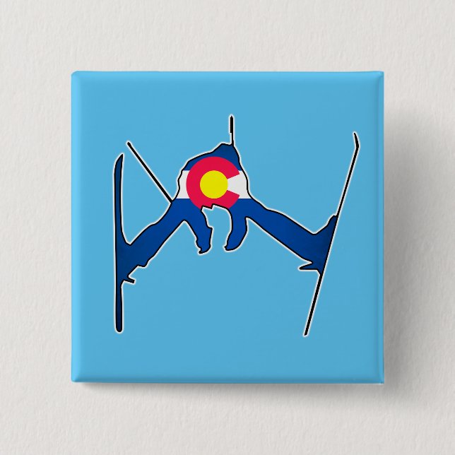 Colorado Flag-Platz Button (Vorderseite)
