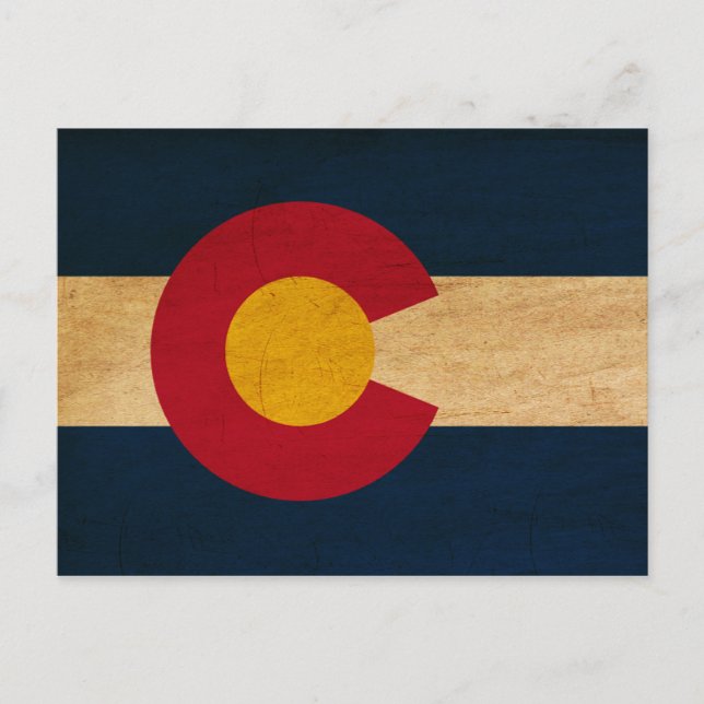 Colorado Flag Postkarte (Vorderseite)
