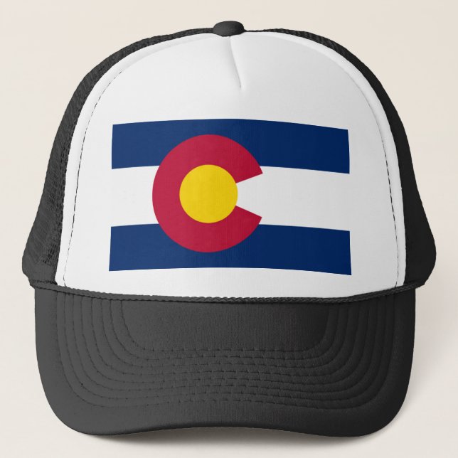Colorado Flag Trucker Hut Truckerkappe (Vorderseite)