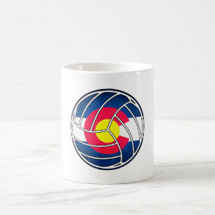 Colorado Flag Volleyball-Tasse Kaffeetasse
