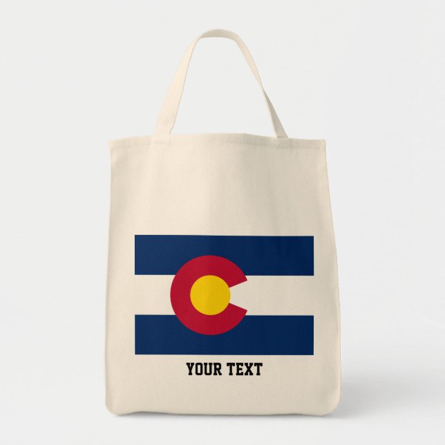 Colorado-Flagge, amerikanische Staatsflagge Tragetasche (Vorne)