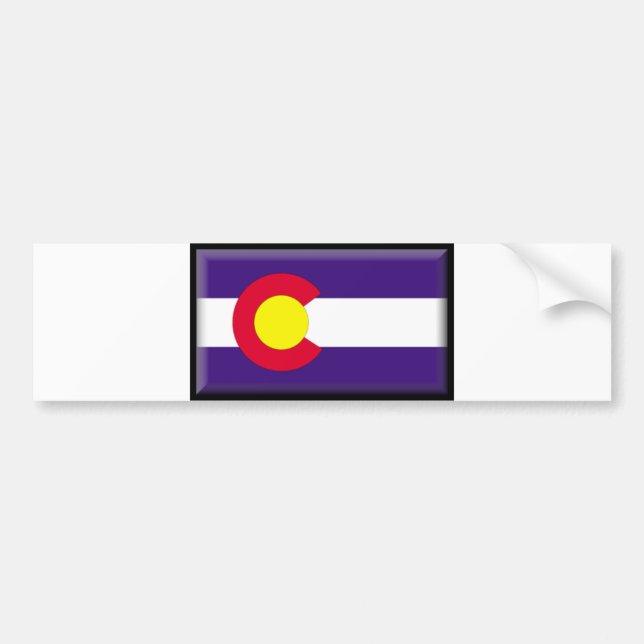 Colorado-Flagge Autoaufkleber (Vorne)