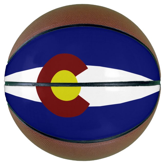 Colorado-Flagge Basketball (Vorderseite)