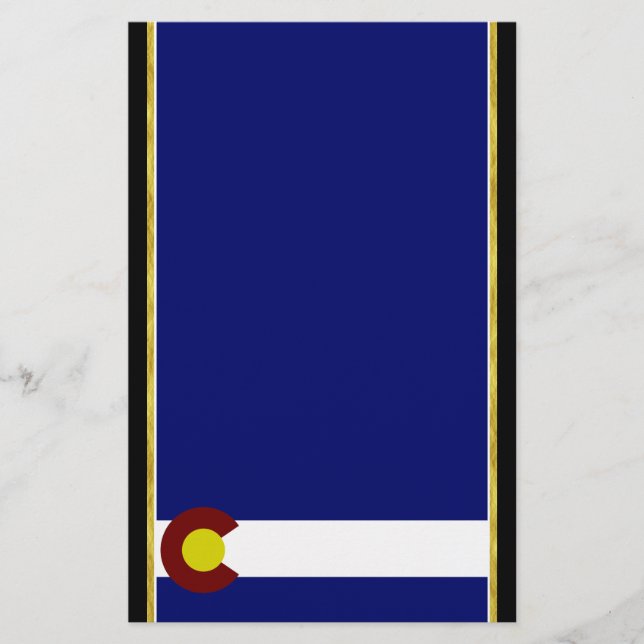 Colorado-Flagge Briefpapier (Vorderseite)