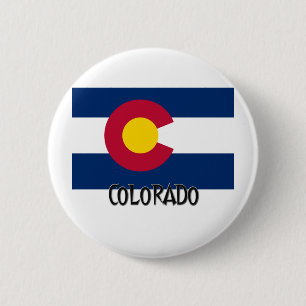 Colorado-Flagge Button