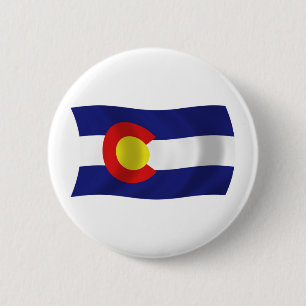Colorado-Flagge-Button Button