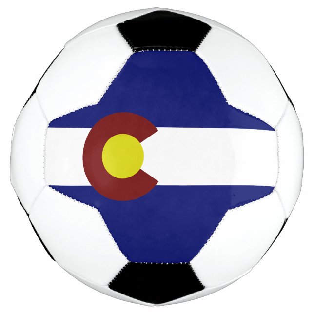 Colorado-Flagge Fußball (Vorderseite)