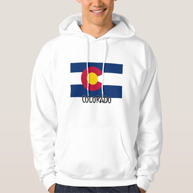 Colorado-Flagge Hoodie (Vorderseite)