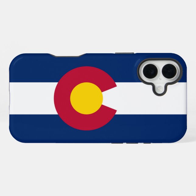 Colorado-Flagge iPhone 16 Plus Hülle (Rückseite (Horizontal))