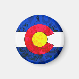 COLORADO-FLAGGE MAGNET