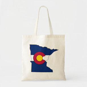 Colorado-Flagge Minnesota-Kontur-Taschentasche Tragetasche