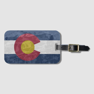 Colorado-Flagge mit Spiess-Spitze Gepäckanhänger