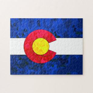 COLORADO-FLAGGE Puzzlespiel