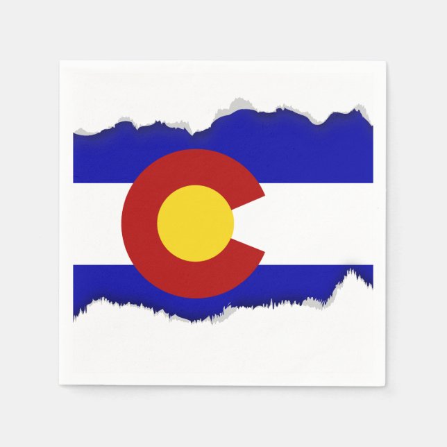 Colorado-Flagge Serviette (Vorderseite)