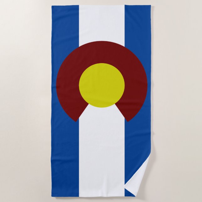 Colorado-Flagge Strandtuch (Vorderseite)