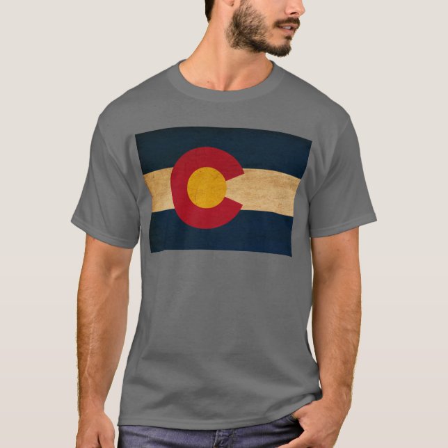 Colorado-Flagge T-Shirt (Vorderseite)