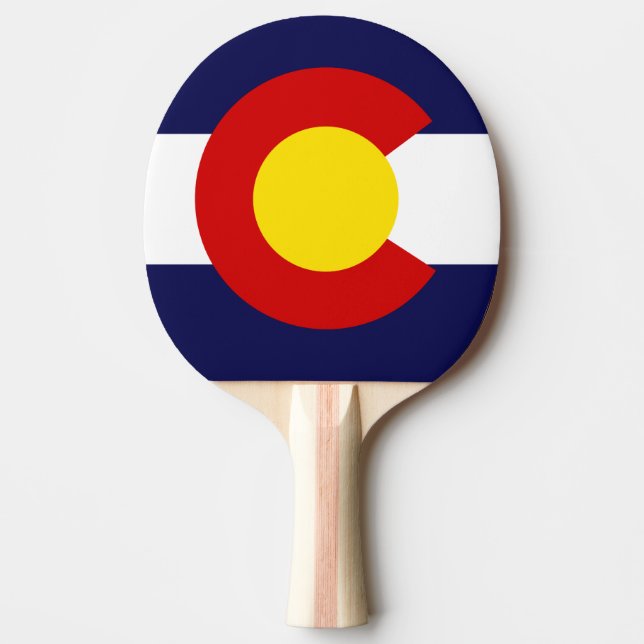 COLORADO-FLAGGE TISCHTENNIS SCHLÄGER (Vorderseite)