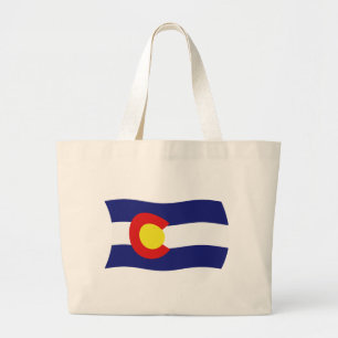 Colorado-Flagge-Tragetasche Jumbo Stoffbeutel