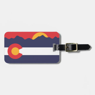 Colorado-Flagge u. GebirgsGepäckanhänger Gepäckanhänger
