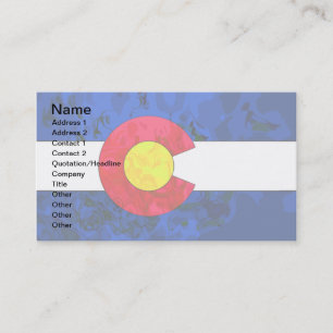COLORADO-FLAGGE Visitenkarten Visitenkarte