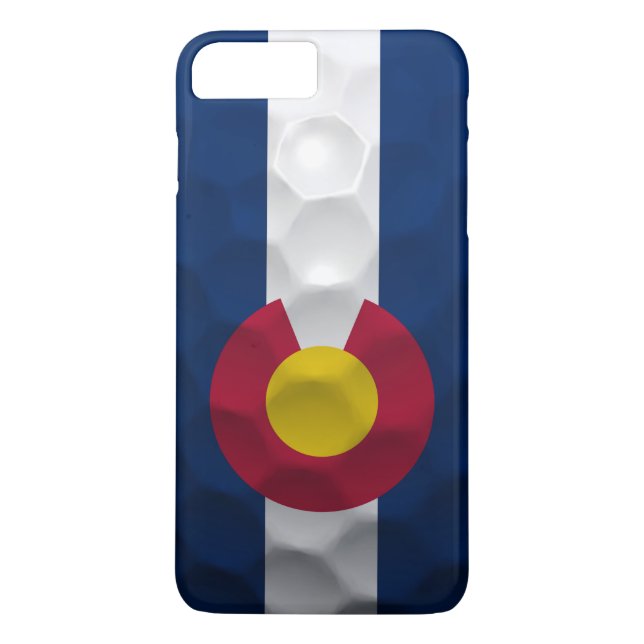 Colorado-Flaggen-Golfball-Muster Case-Mate iPhone Hülle (Rückseite)