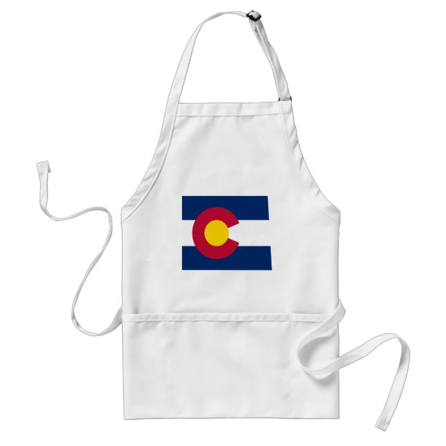 Colorado-Flaggen-Karte Schürze (Vorne)