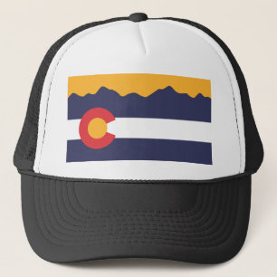 Colorado-Flaggen-Skyline-Hut Truckerkappe