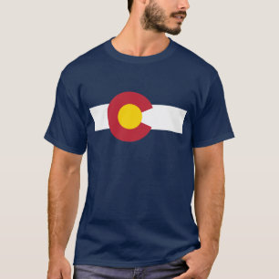 Colorado-Flaggen-T - Shirt - Colorado-Flagge