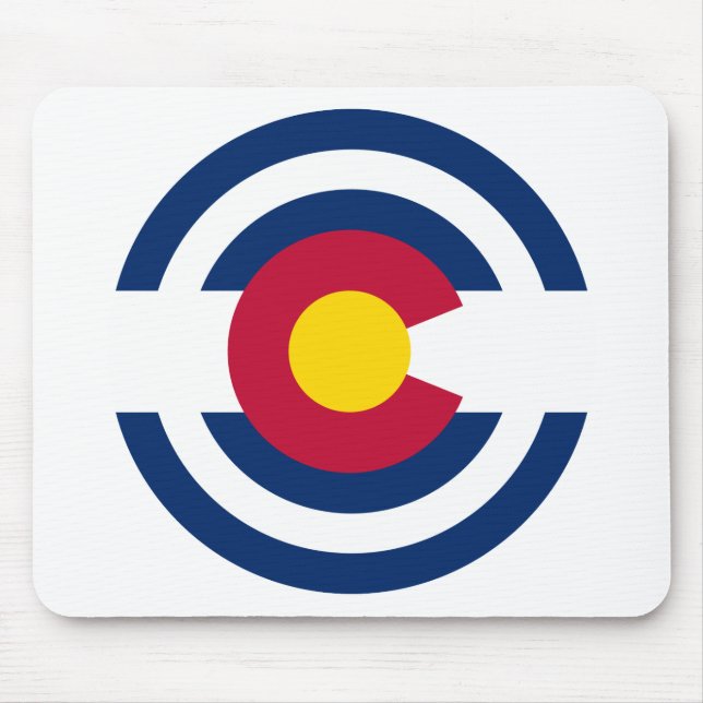 Colorado-Flaggen-Thema 00 Mousepad (Vorne)
