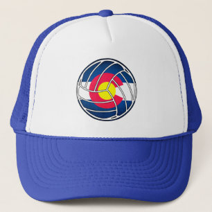 Colorado-Flaggen-Volleyball-Fernlastfahrerhut Truckerkappe