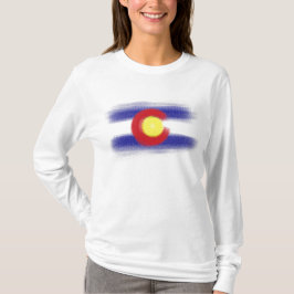 Colorado-Flaggendamen Hoodie T-Shirt