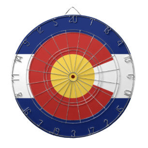 Colorado-Flaggengewohnheit Dartboard Dartscheibe