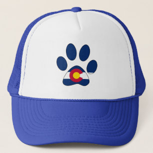 Colorado-Flaggentatzendruck-Fernlastfahrerhut Truckerkappe