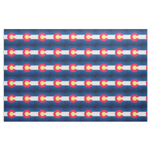 Colorado-Flaggenwiederholungs-Mustergewebe Stoff