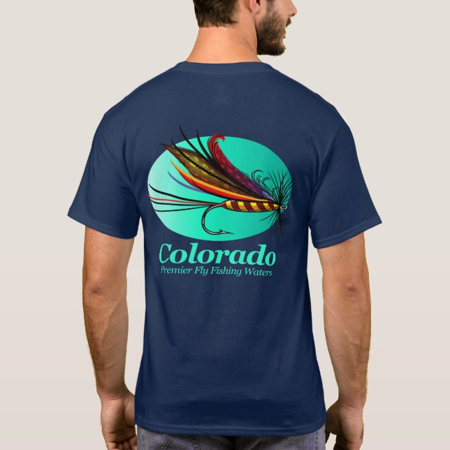 Colorado (Fliegenfischen) T-Shirt (Rückseite)