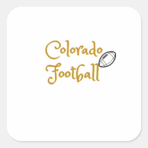 Colorado Football Quadratischer Aufkleber