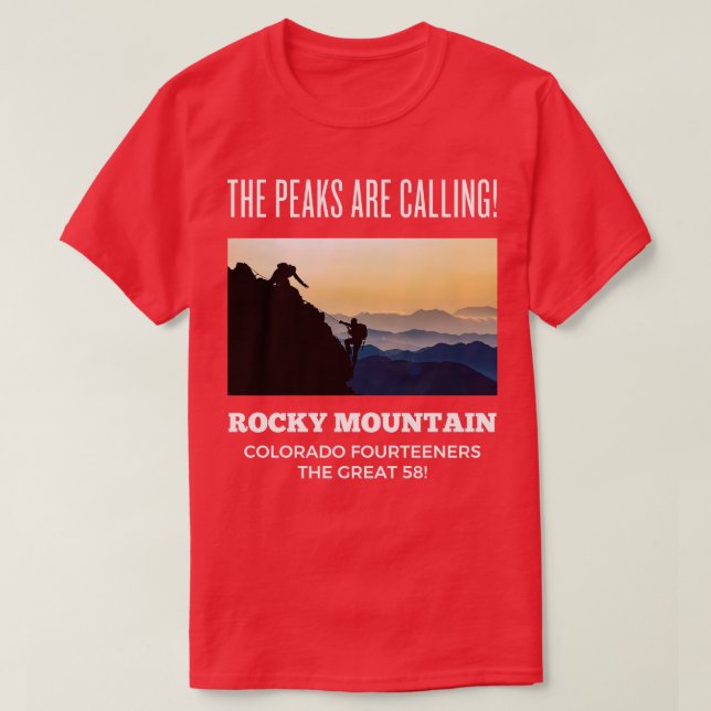 Colorado Fourteeners Adventure TShirt (Design vorne)