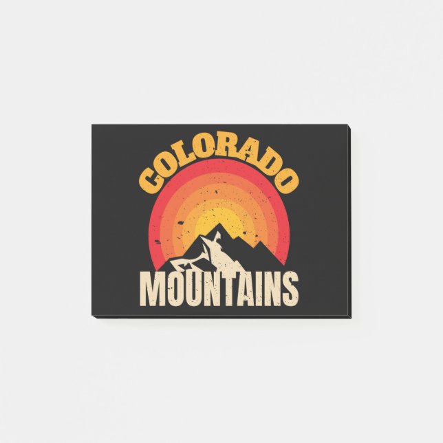 Colorado-Gebirge Post-it Klebezettel (Vorderseite)