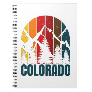 Colorado-Gebirge Retro Notizblock