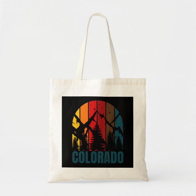 Colorado-Gebirge Retro Tragetasche (Vorne)