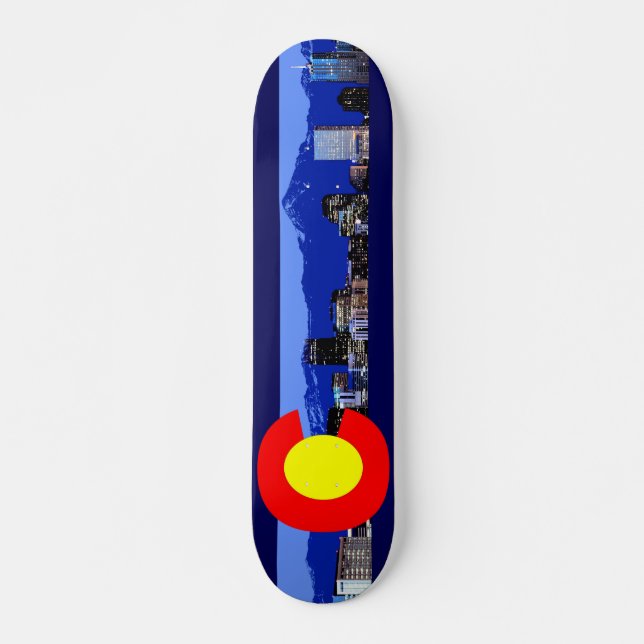 Colorado-Gebirgsflagge Skateboard (Vorne)