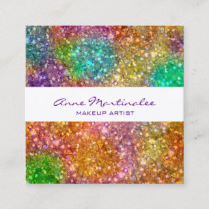Colorado Glitzer Square Business Card Quadratische Visitenkarte
