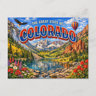 Colorado Grußpostkarte Postkarte