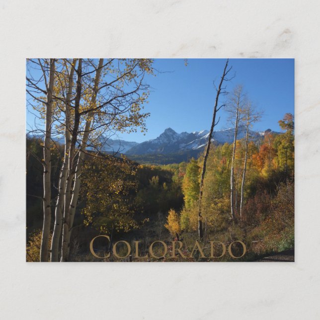 Colorado Herbst Postkarte (Vorderseite)