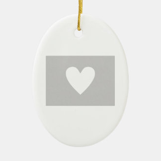 Colorado-Herz Keramik Ornament