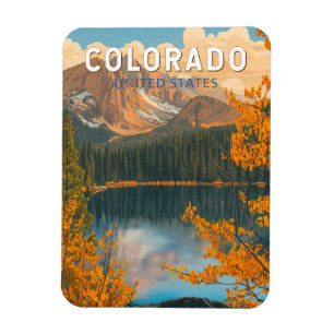 Colorado-Illustration Reise Kunst Vintage Magnet