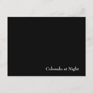 Colorado in der Nacht Postkarte