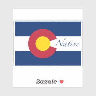 Colorado-Indianerflagge Aufkleber