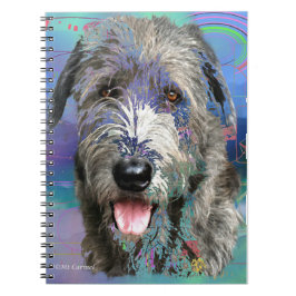 Colorado Irish Wolfhound Art Work Notizblock