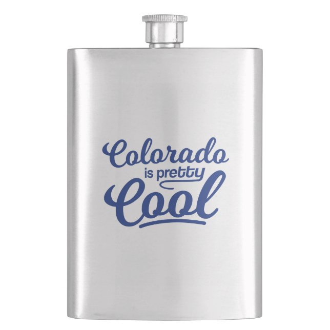 Colorado ist Hübsch Cool Flachmann (Vorderseite)